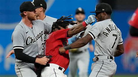 baseball game fights|tim anderson suspended.